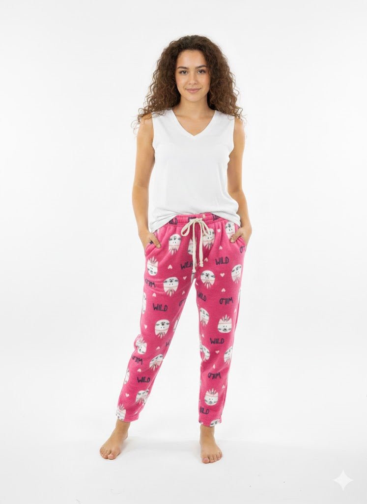 DODO Fleece Printed Pajama Pants - Beauty Exchange Beauty Supply