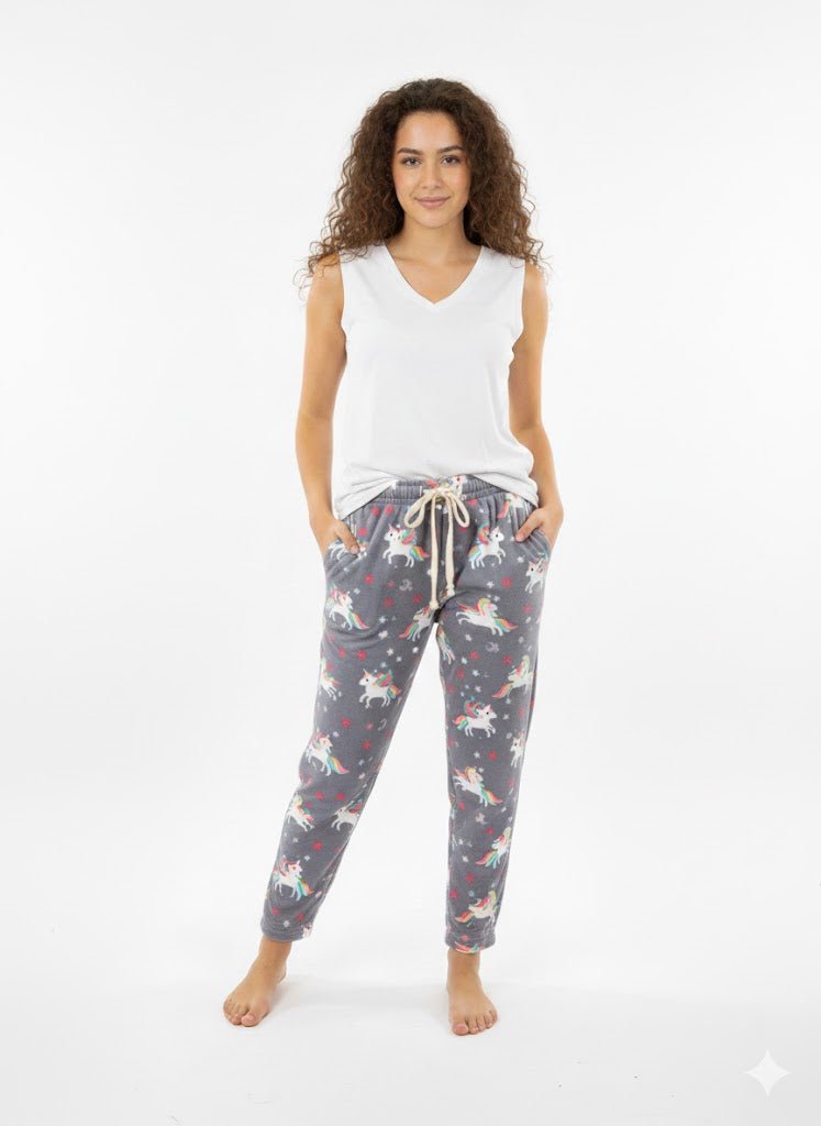 DODO Fleece Printed Pajama Pants - Beauty Exchange Beauty Supply