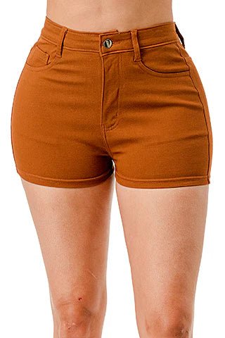 Dodo High Rise Stretch Color Shorts - Reg - Beauty Exchange Beauty Supply