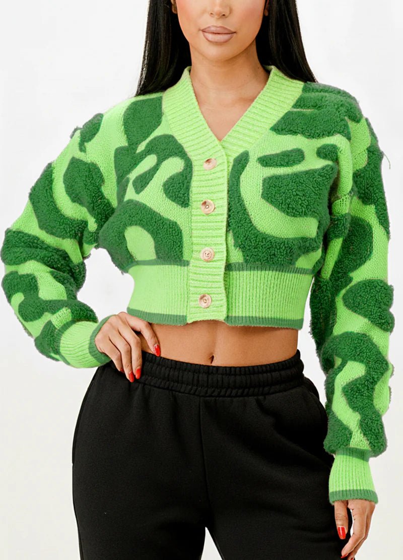 DODO Luxury Jacquard Crop Sweater - Beauty Exchange Beauty Supply