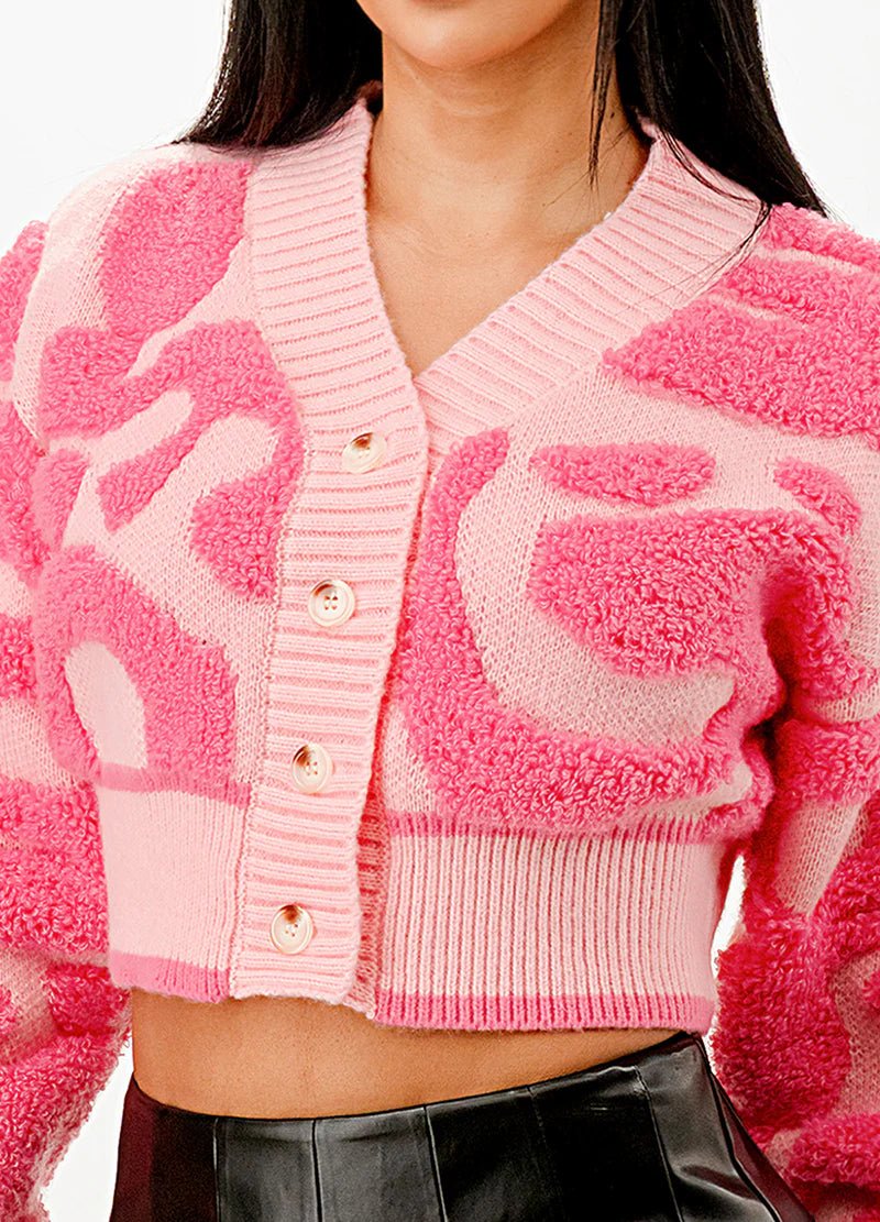 DODO Luxury Jacquard Crop Sweater - Beauty Exchange Beauty Supply