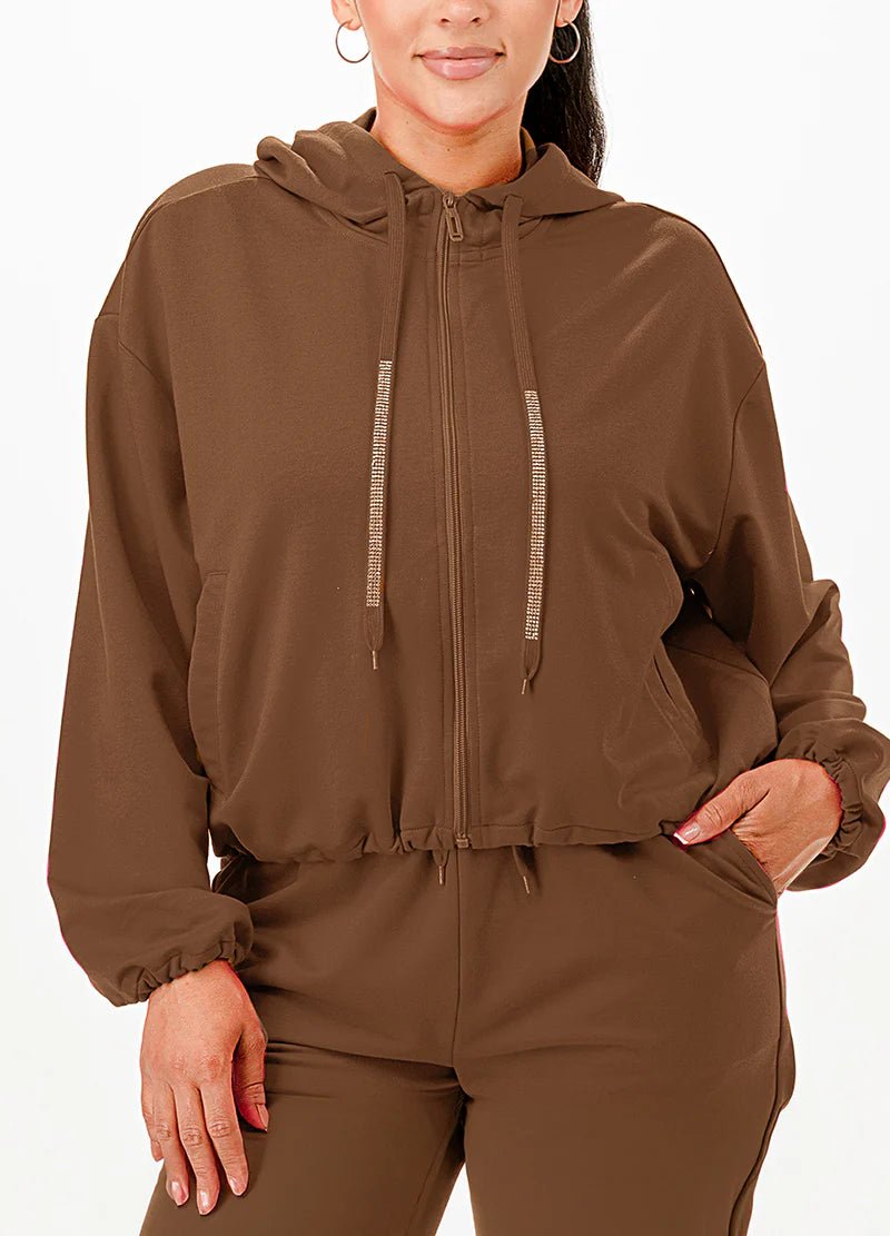 DODO Oversized Zip Hoodie Jacket - Beauty Exchange Beauty Supply