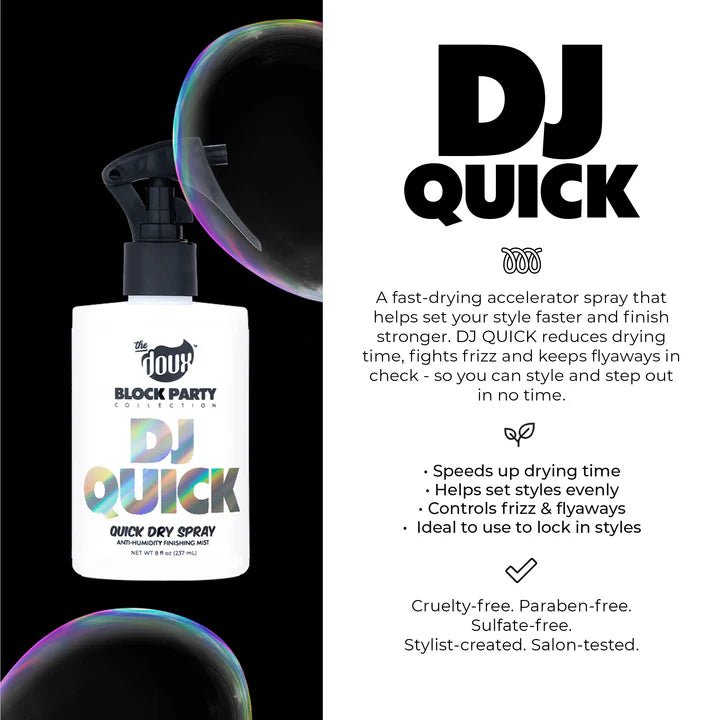 Doux Block Party DJ Quick Dry Spray - 8oz - Beauty Exchange Beauty Supply