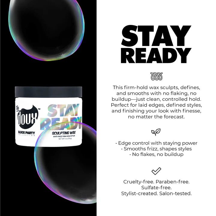 Doux Block Party Stay Ready Sculpting Wax - 4oz - Beauty Exchange Beauty Supply
