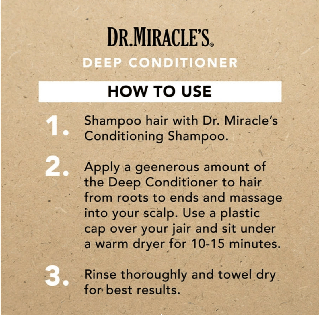 Dr. Miracle's Deep Conditioning Treatment Regular – 1.75 oz - Beauty Exchange Beauty Supply