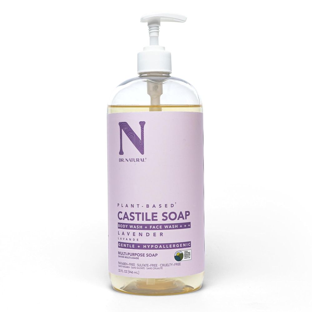 Dr. Natural Castile Soap – Peppermint / Lavender – 32 oz - Beauty Exchange Beauty Supply
