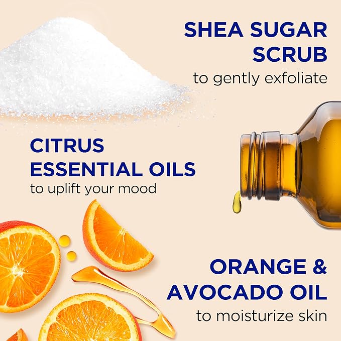 Dr Teal's Shea Sugar Body Scrub – Citrus, Essential Oils & Vitamin C 19 oz - Beauty Exchange Beauty Supply