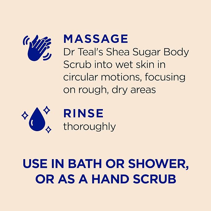 Dr Teal's Shea Sugar Body Scrub – Citrus, Essential Oils & Vitamin C 19 oz - Beauty Exchange Beauty Supply