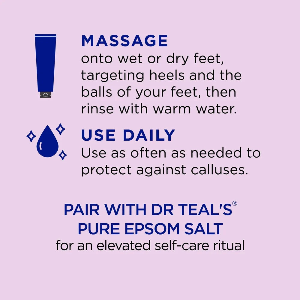 Dr Teal’s Softening Foot Scrub with Pure Epsom Salt, Aloe & Coconut Oil – 6 oz - Beauty Exchange Beauty Supply