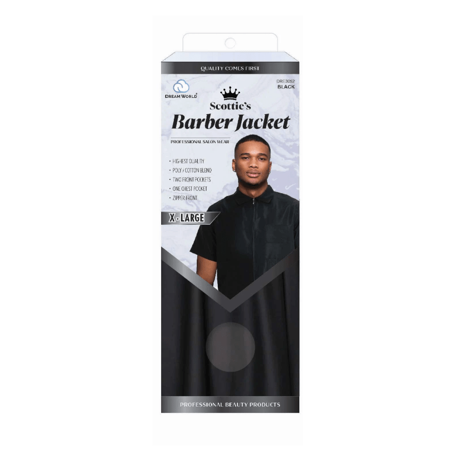 Dream Scottie's Barber Jacket – Black - Beauty Exchange Beauty Supply
