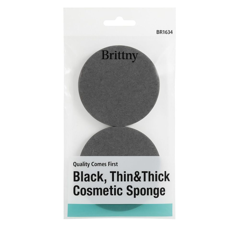 Dream World Brittny Black Cosmetic Sponge – Perfect for Smooth, Flawless Blending | Thin, Thick, Thin & Thick - Beauty Exchange Beauty Supply