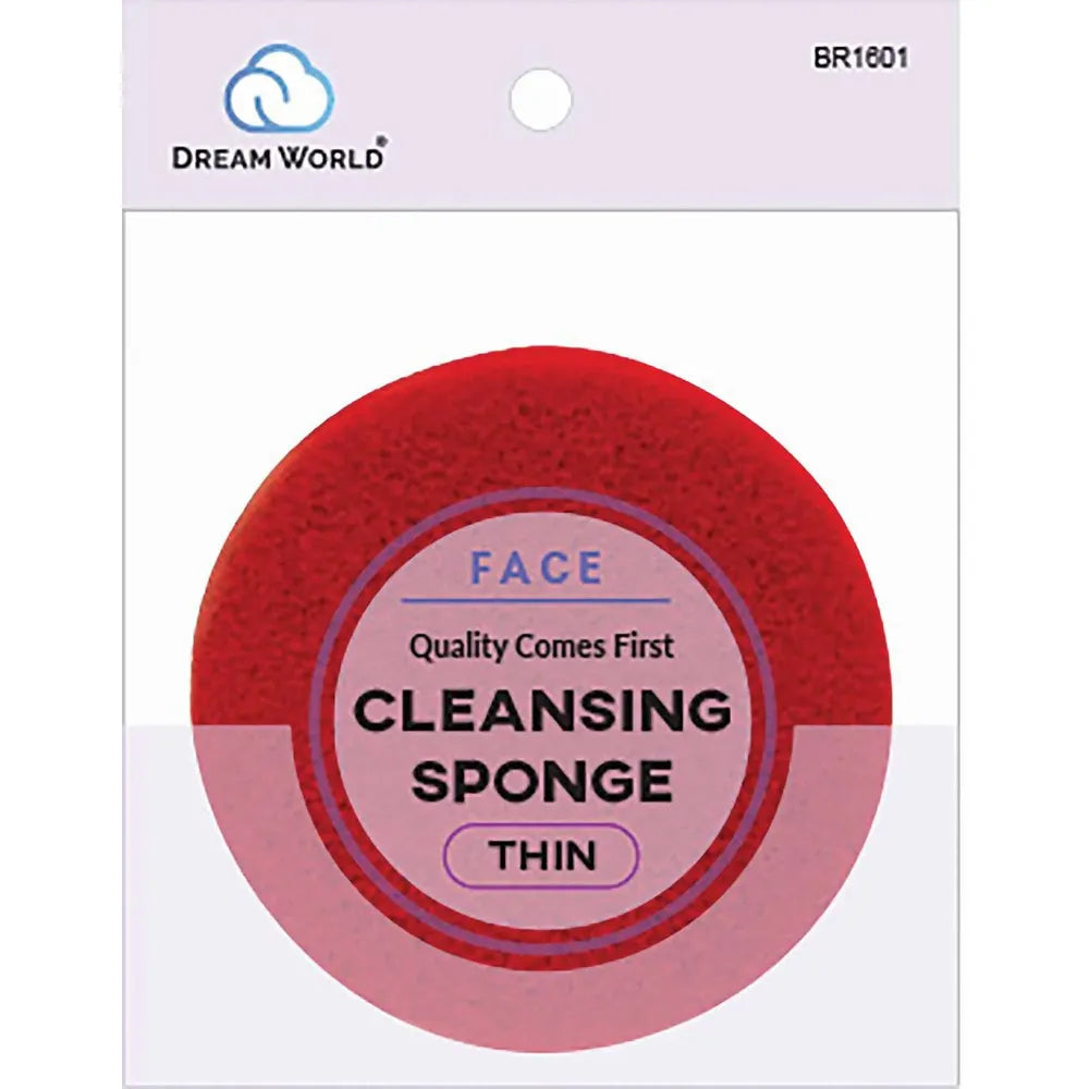 Dream World Brittny Red Cosmetic Sponge – Smooth Rubber Finish for Seamless Blending | Thin (01), Thin & Thick (19) - Beauty Exchange Beauty Supply