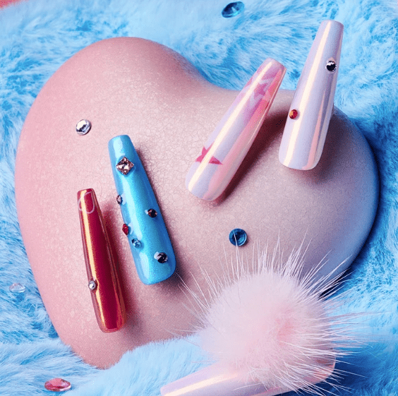 DRESUP Barbie Stardream Long Coffin Press-On Nails – 12 Pieces - Beauty Exchange Beauty Supply