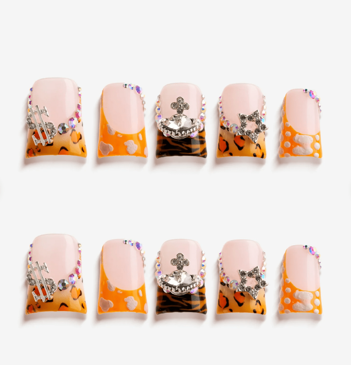DRESUP Butterfly Mirage Short Duck Press-On Nails – 12 Pieces - Beauty Exchange Beauty Supply