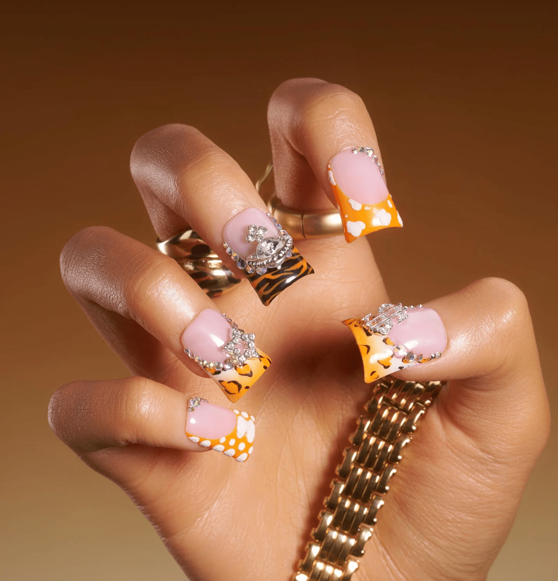 DRESUP Butterfly Mirage Short Duck Press-On Nails – 12 Pieces - Beauty Exchange Beauty Supply