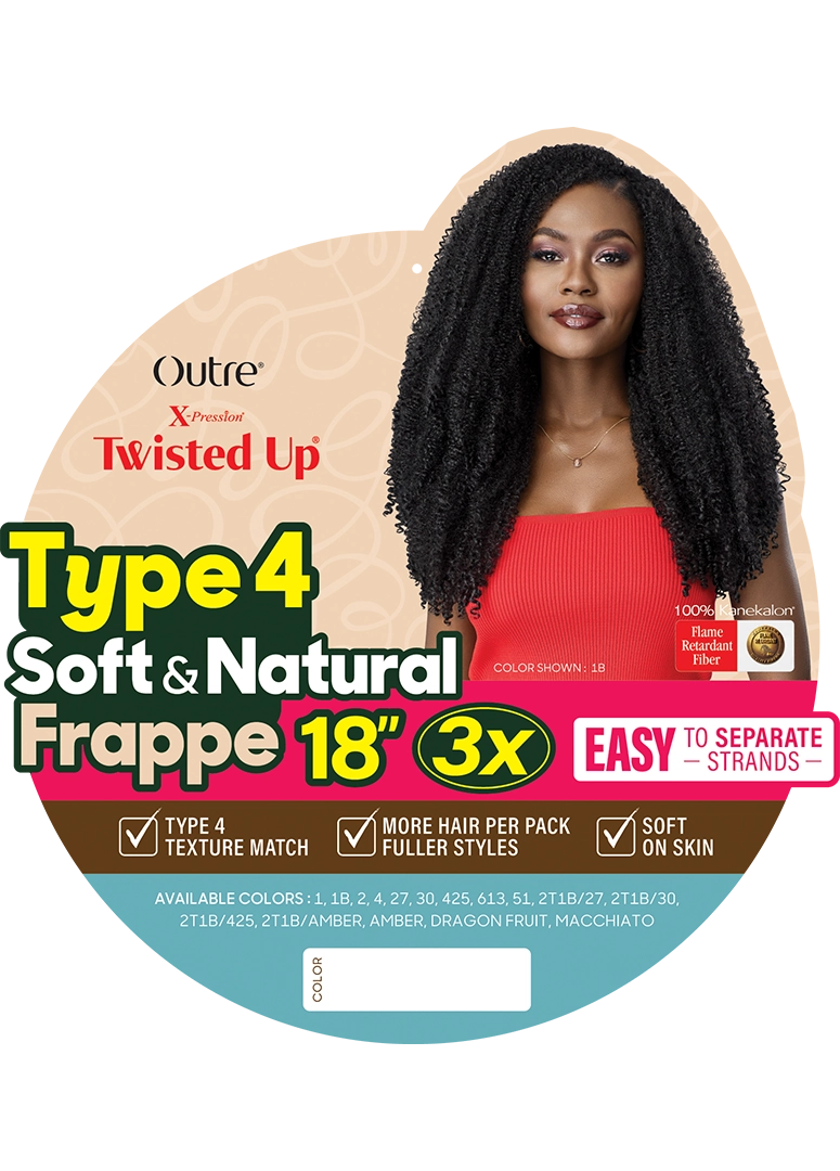 Outre Xpression Type 4 Soft & Natural – 3X Frappe 18"