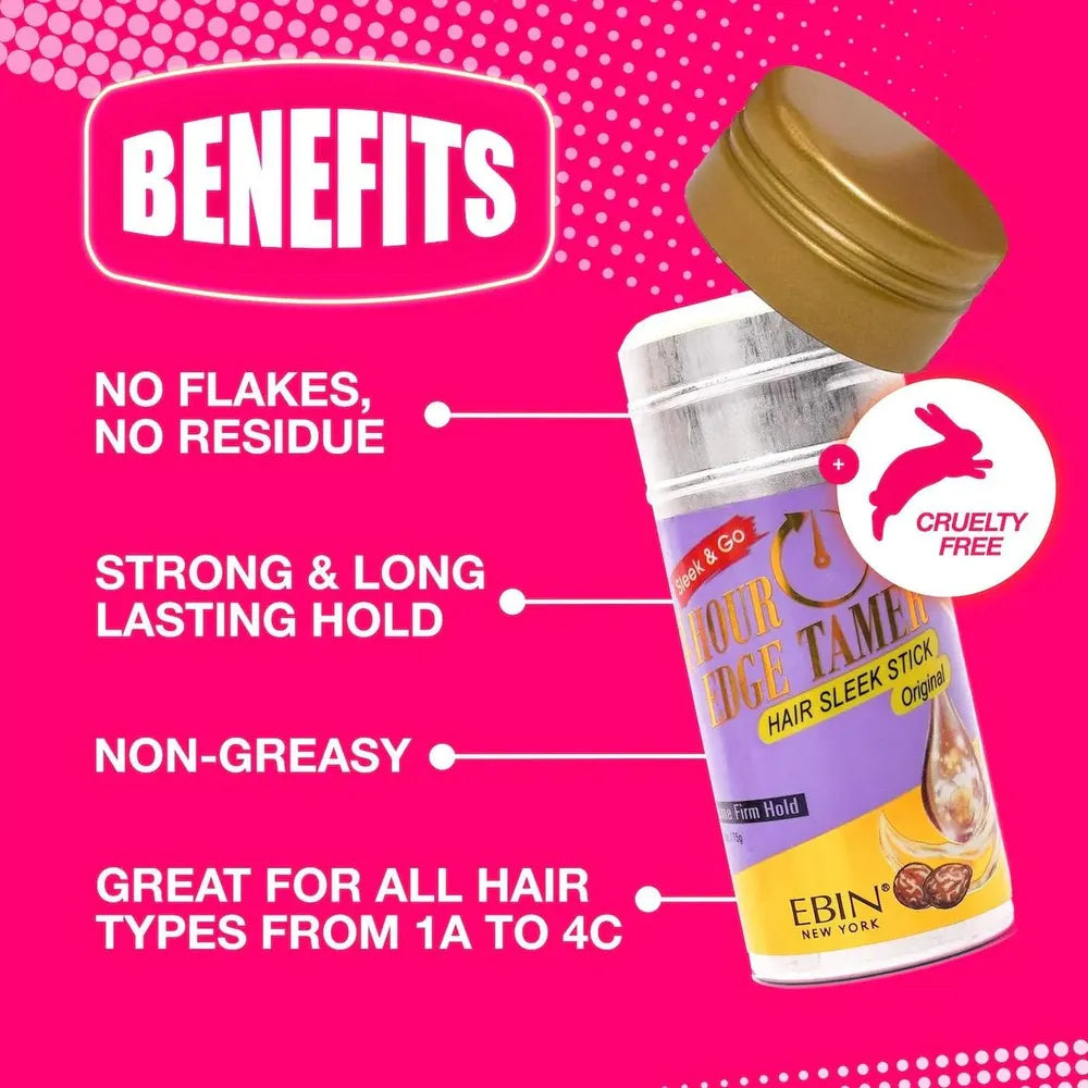 Ebin 24 Hour Edge Tamer Wax Stick 2.7oz - Beauty Exchange Beauty Supply