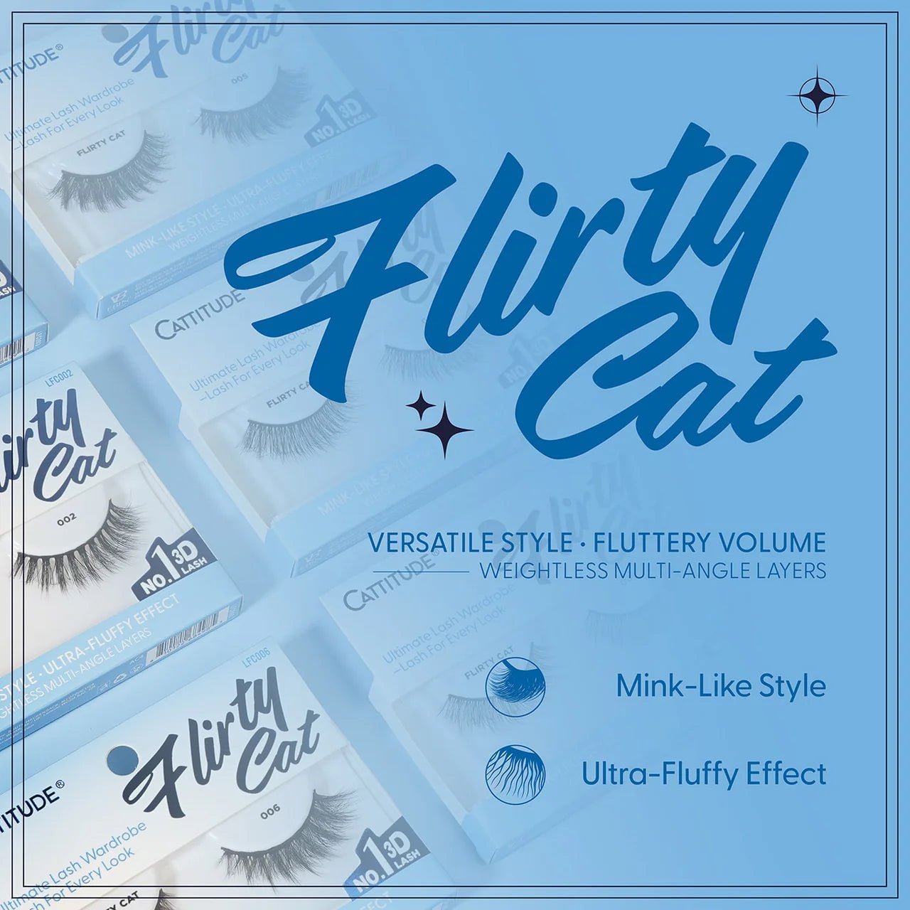 EBIN CATTITUDE Lashes Faux Mink Styles – 01 to 06 - Beauty Exchange Beauty Supply
