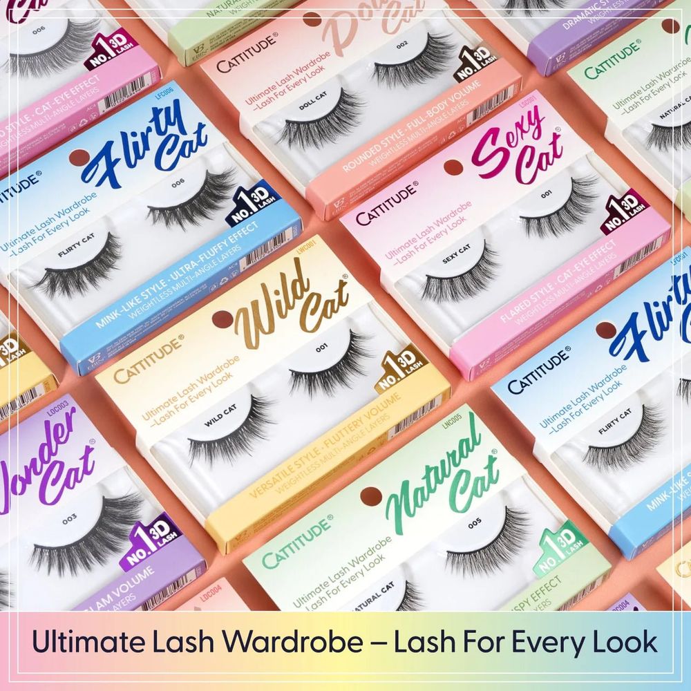 EBIN CATTITUDE Lashes Faux Mink Styles – 01 to 06 - Beauty Exchange Beauty Supply