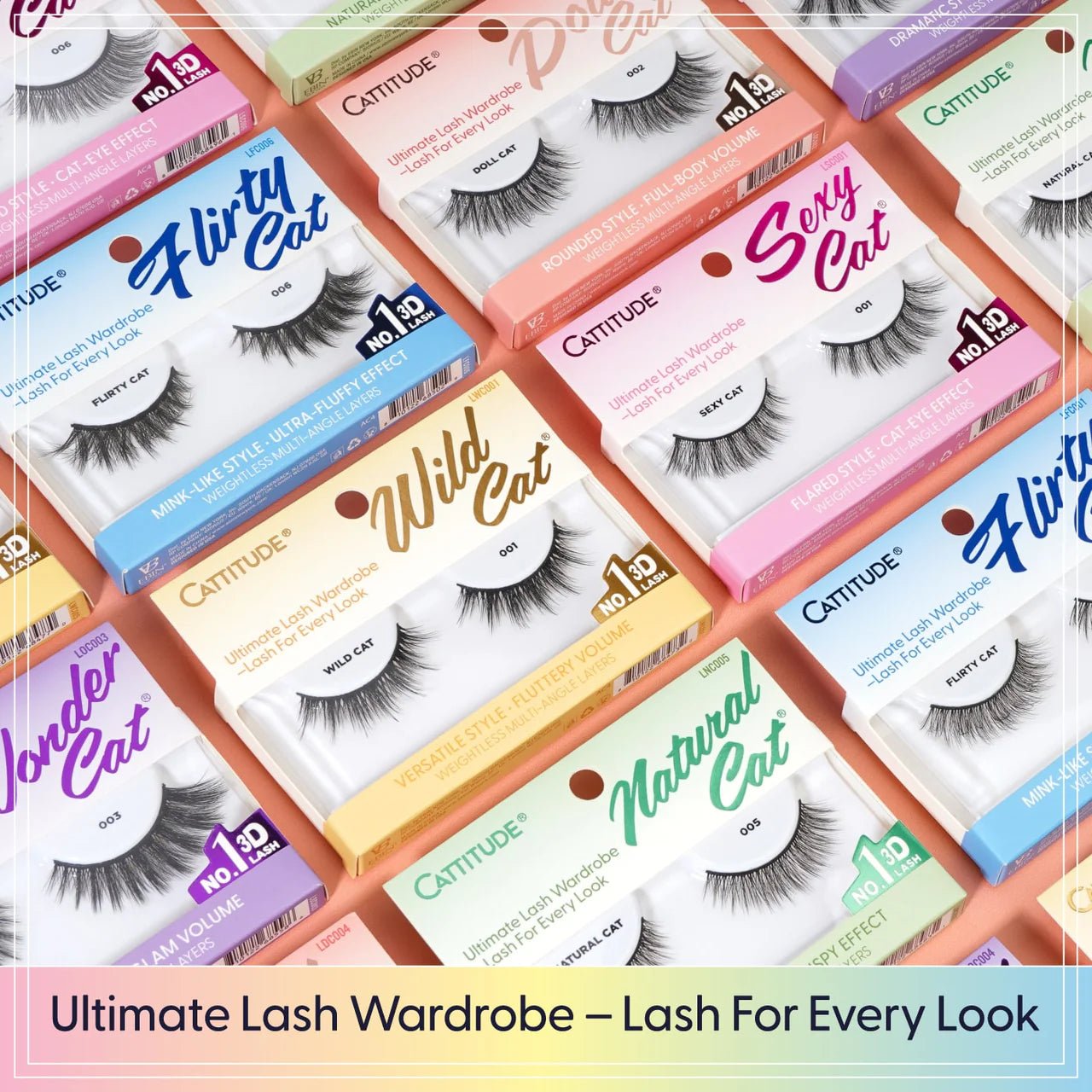 EBIN CATTITUDE Lashes Faux Mink Styles – 01 to 06 - Beauty Exchange Beauty Supply