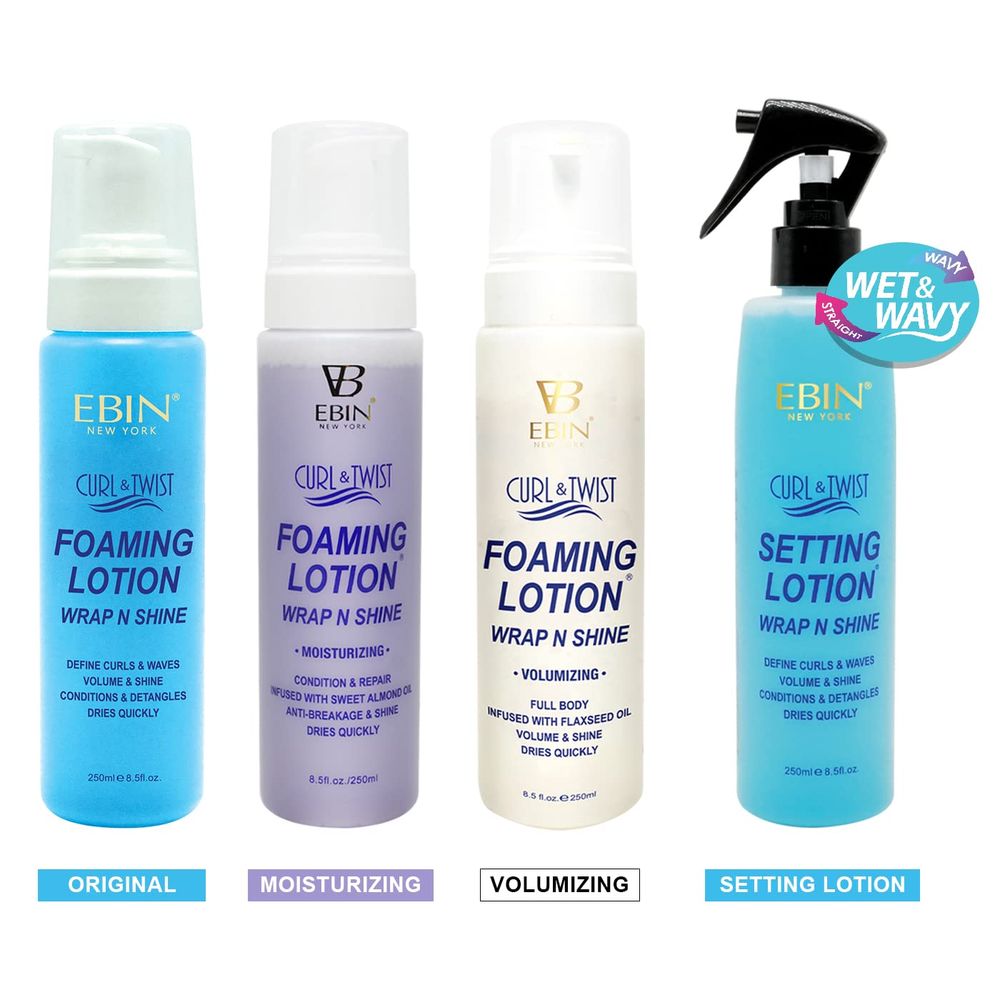 Ebin Curl & Twist Foaming Lotion – 8.5 oz - Beauty Exchange Beauty Supply