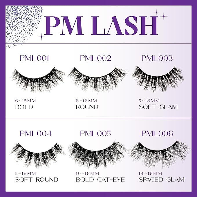 Ebin New York CATTITUDE 5D PM False Eyelashes – Styles 001–006 | Soft Faux Mink, Clear Band, Spaced Volume | Lightweight & Reusable Evening Glam - Beauty Exchange Beauty Supply