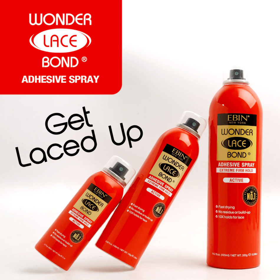 Ebin Wonder Lace Bond Adhesive Spray - Active Extreme Firm Hold - Beauty Exchange Beauty Supply