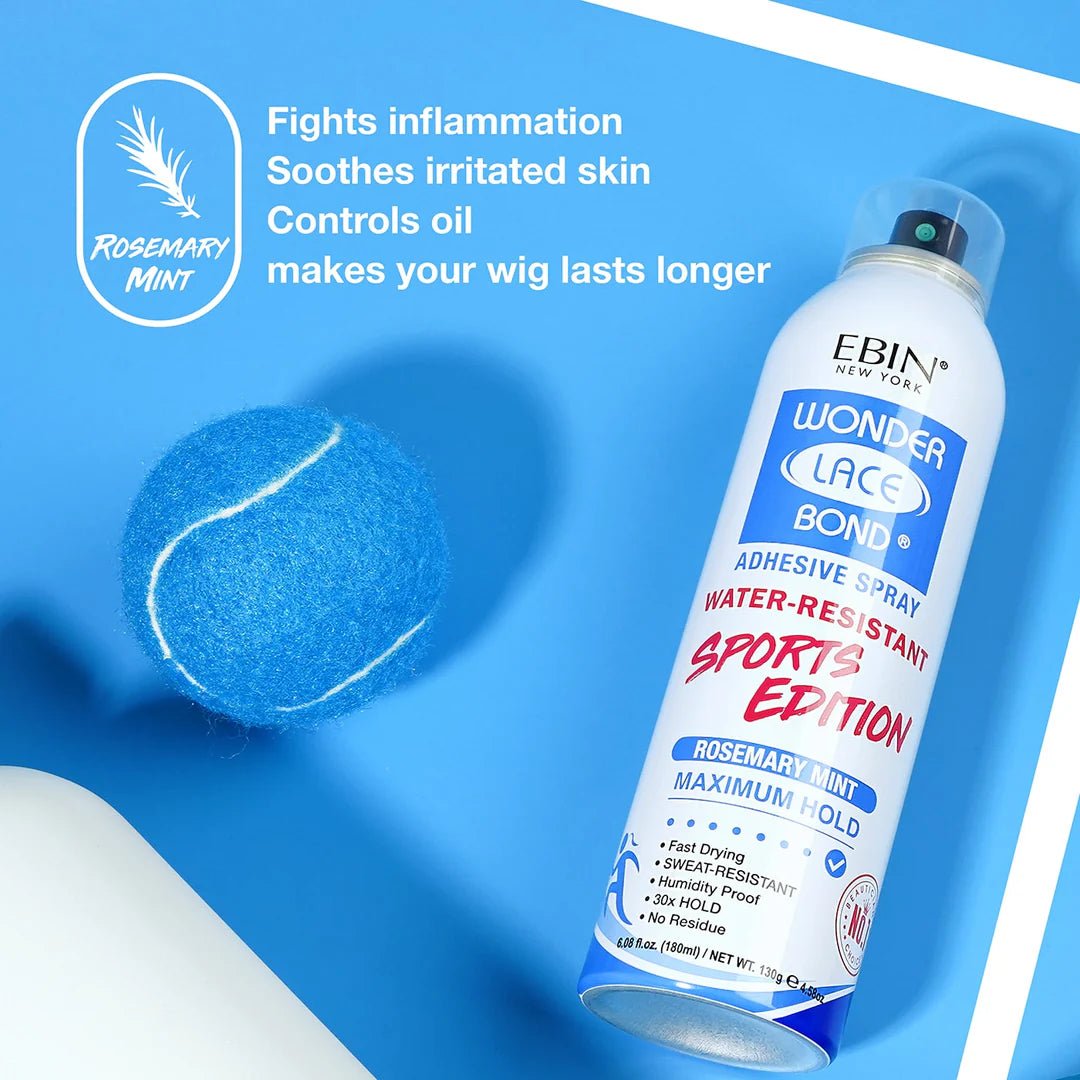 Ebin Wonder Lace Bond Adhesive Spray – Sports Edition - Beauty Exchange Beauty Supply
