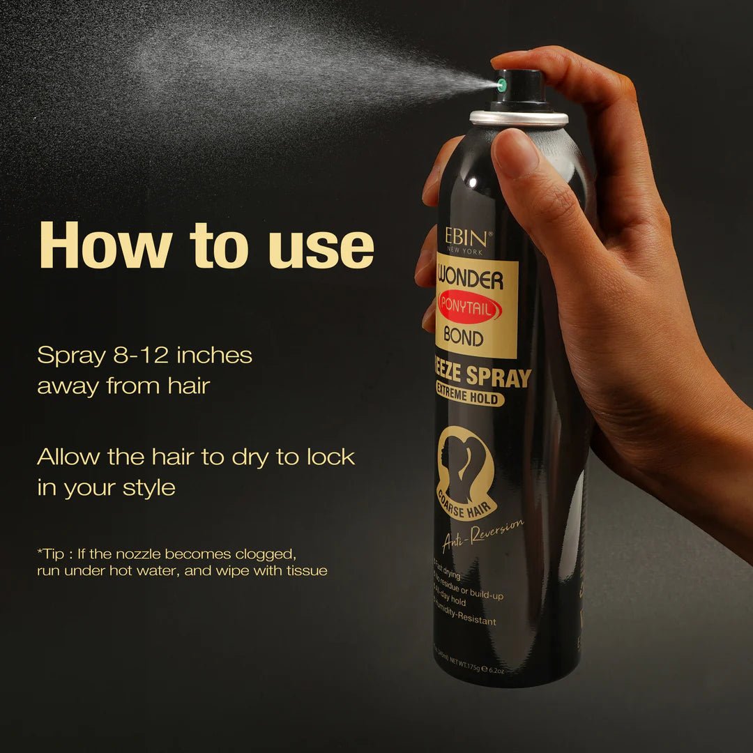 Ebin Wonder Ponytail Bond Freeze Spray - Beauty Exchange Beauty Supply