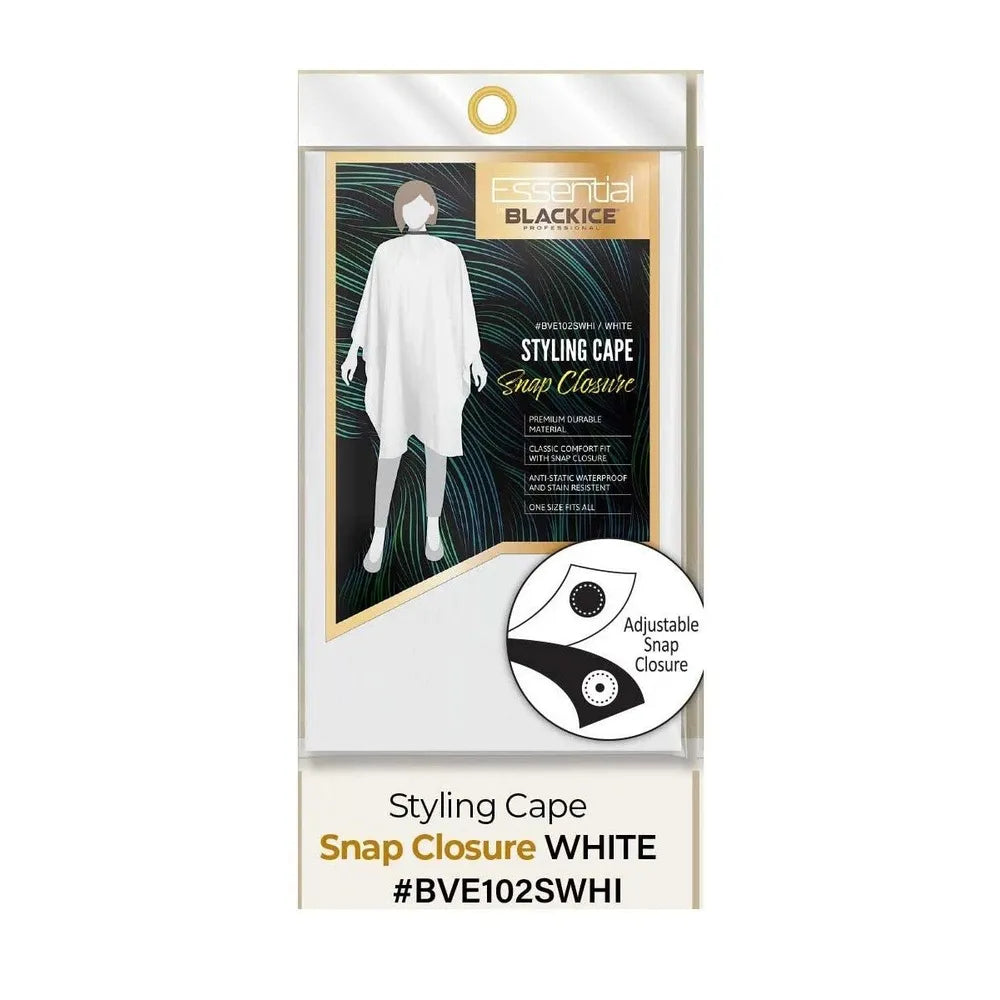 Essentials by Black Ice – All - Purpose Cape, Styling Cape, Makeup Cape & Apron - Beauty Exchange Beauty Supply