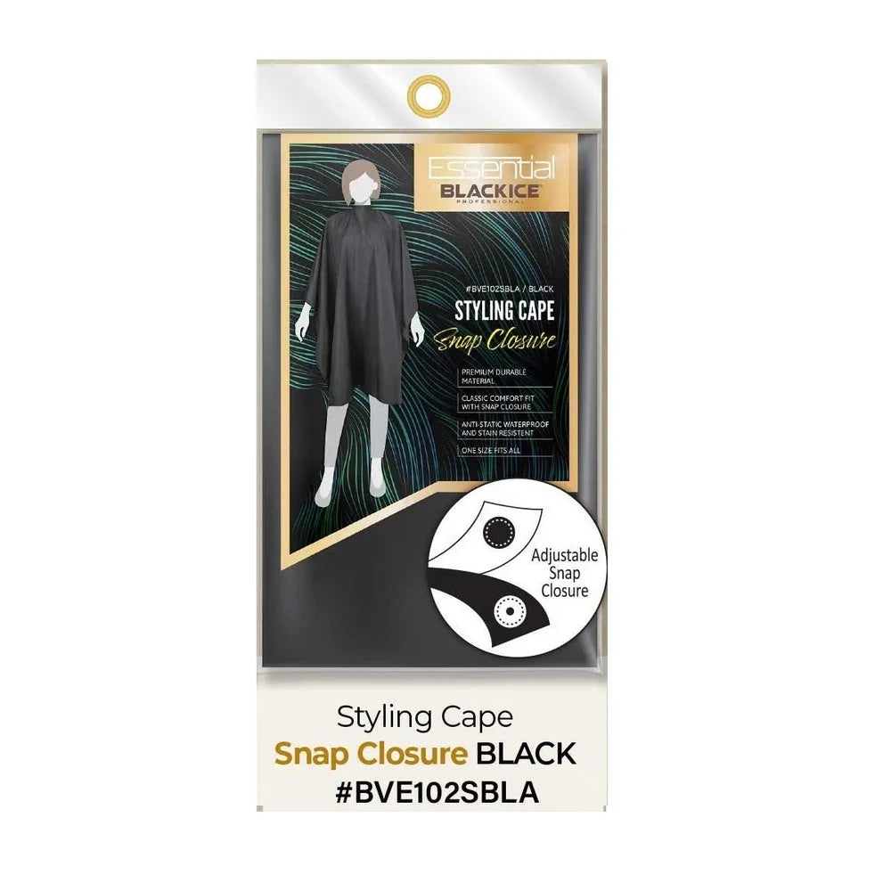 Essentials by Black Ice – All - Purpose Cape, Styling Cape, Makeup Cape & Apron - Beauty Exchange Beauty Supply
