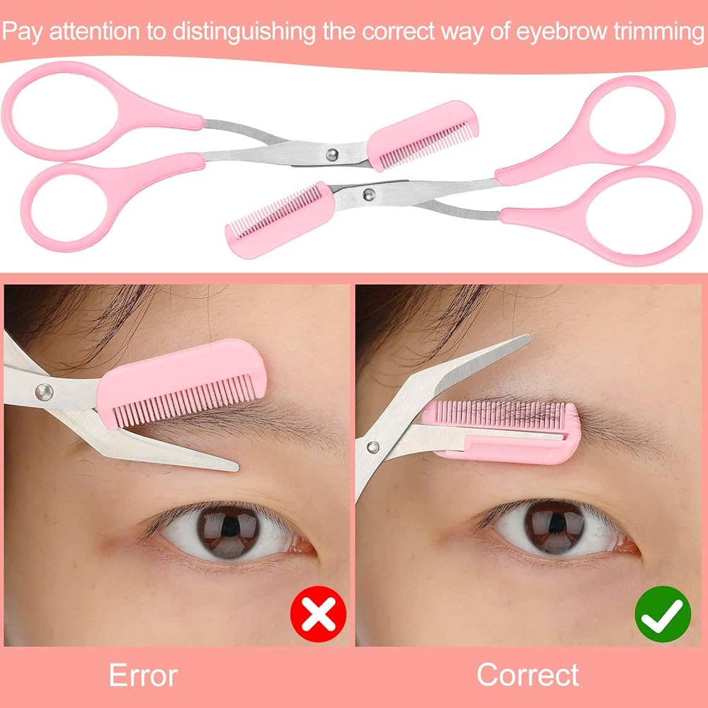 Eyebrow Scissors with Precision Comb – Small Size - Beauty Exchange Beauty Supply