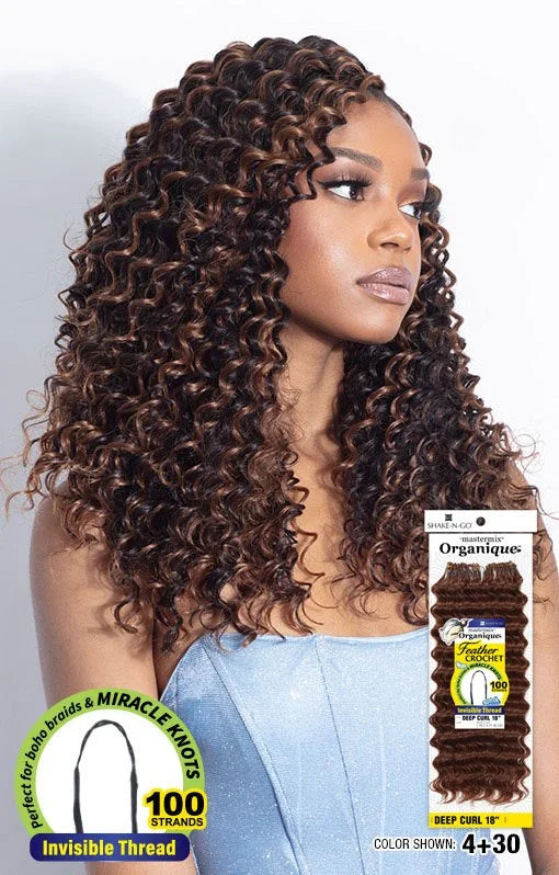 Shake N Go Organique Feather Crochet – Deep Curl 18"