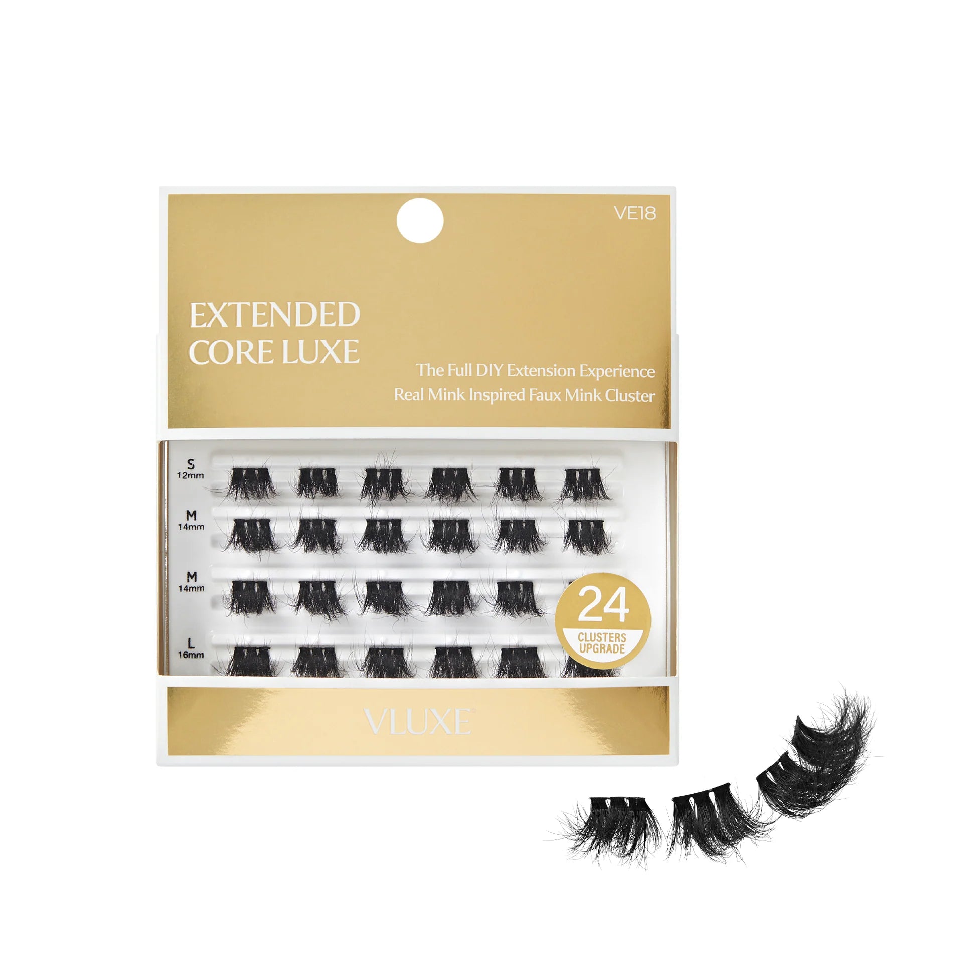 VLuxe By iENVY Extended Core Luxe Faux Mink Lash Clusters