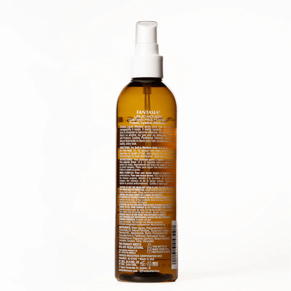 Fantasia Liquid Mousse Spray On Firm Control Styling Lotion - 10oz - Beauty Exchange Beauty Supply