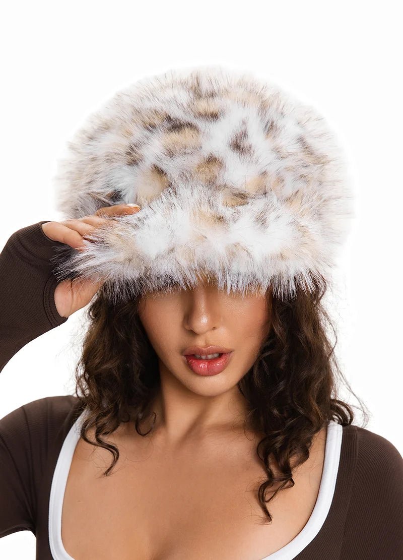 Faux Fur Leopard Print Baseball Cap – MMA3013 - Beauty Exchange Beauty Supply
