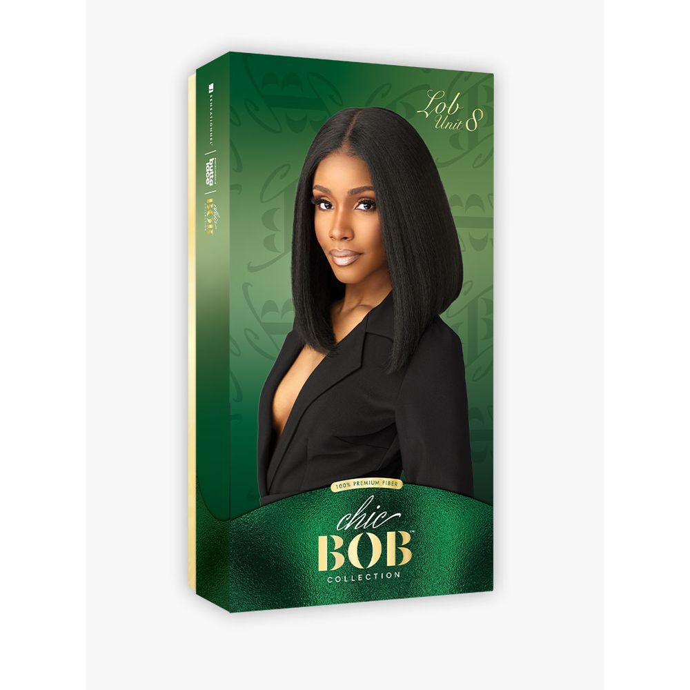 Sensationnel Synthetic Hair Butta Chic Bob Glueless HD Lace Front Wig - LOB Unit 8
