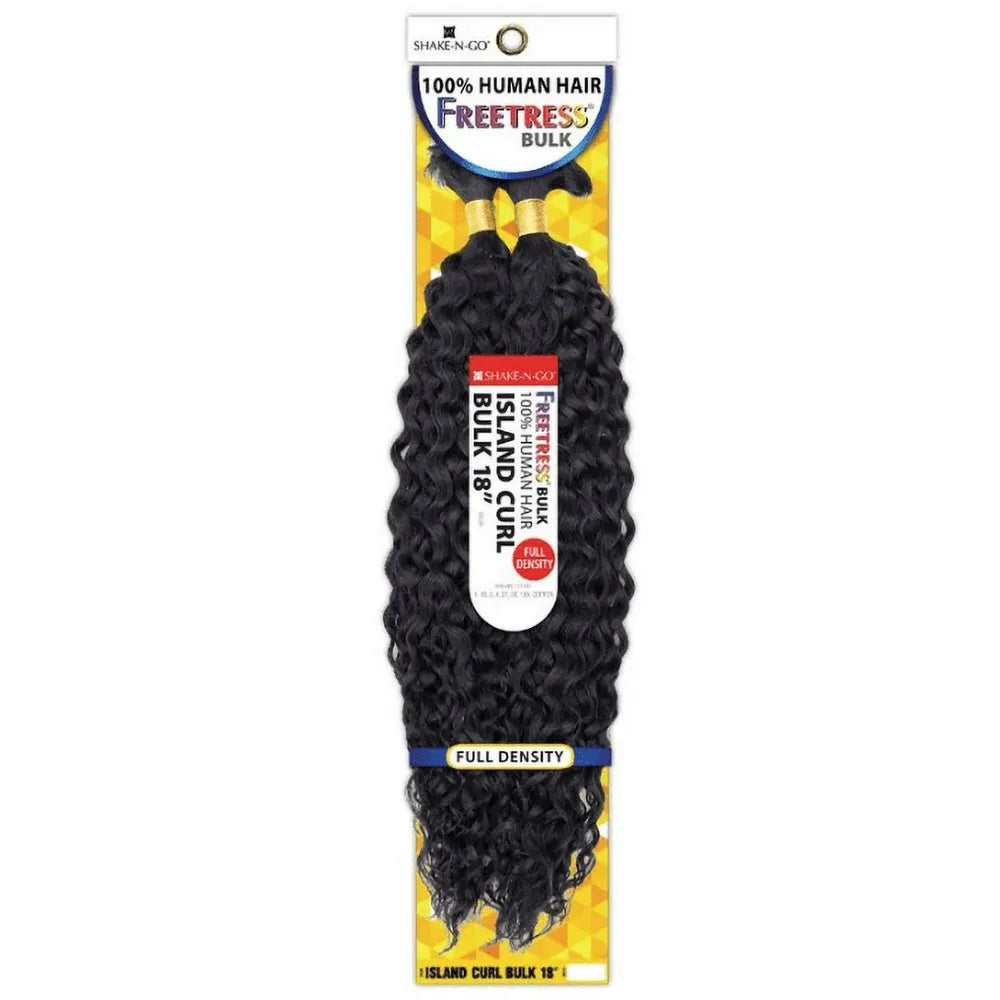 Freetress 100% Human Hair Braids – Island Curl Bulk 18" - Beauty Exchange Beauty Supply