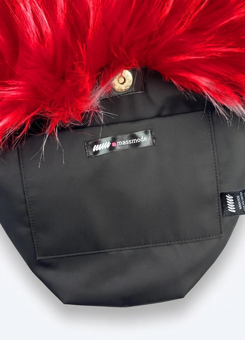 Fuzzy Faux Fur Heart Bag – MMA1014N - Beauty Exchange Beauty Supply
