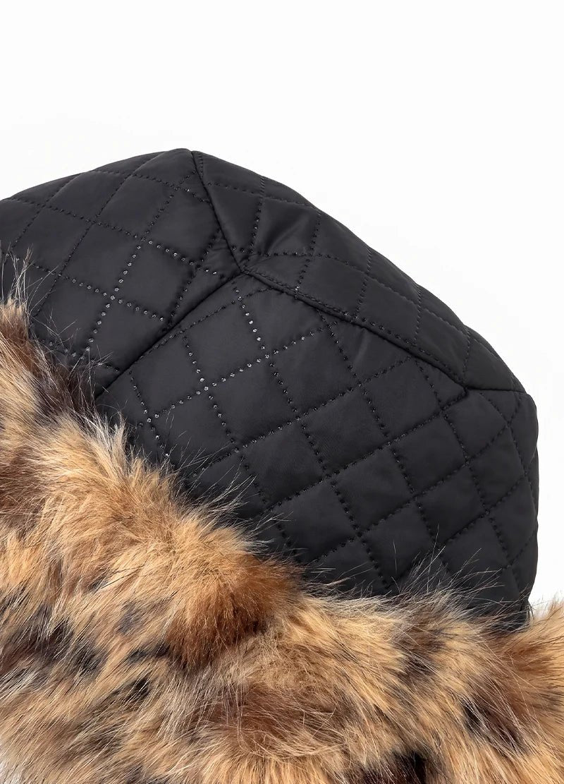 Fuzzy Faux Fur Leopard Print Bucket Hat – MMA3011 - Beauty Exchange Beauty Supply