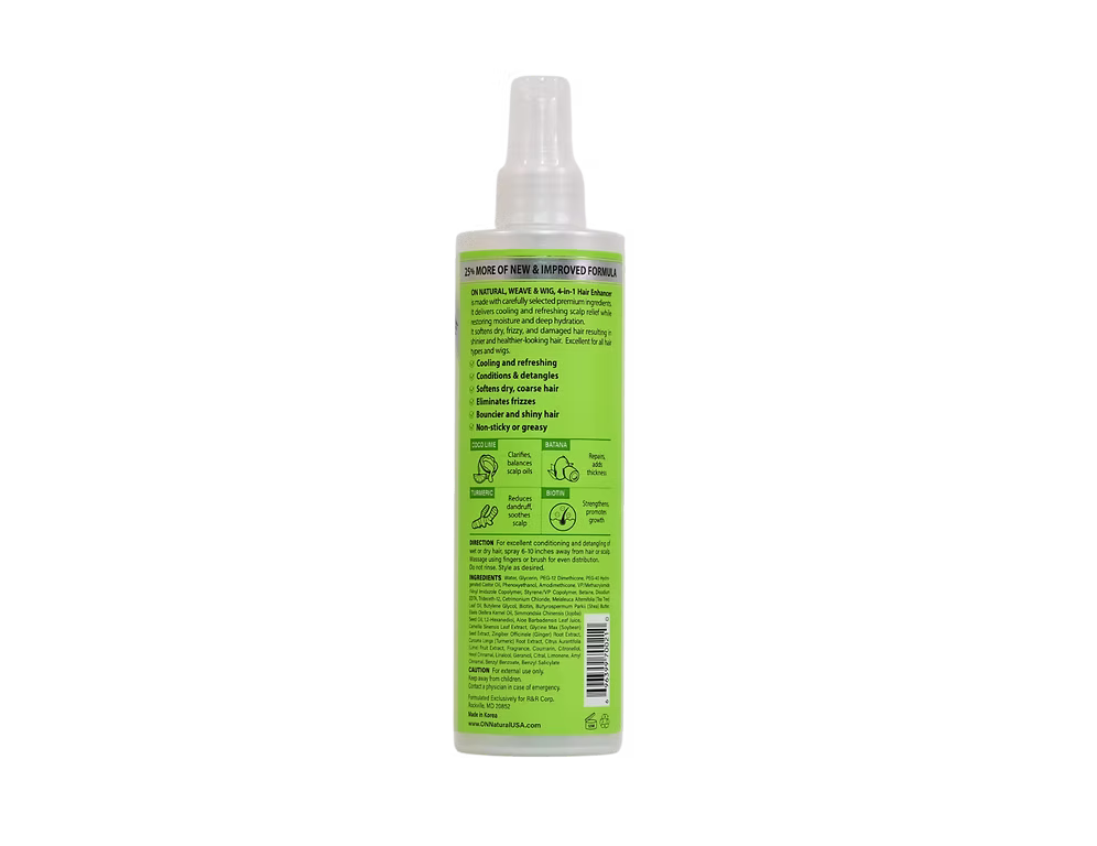 ON Natural Weave & Wig 4-in-1 Hair Enhancer Coco Lime – 10oz