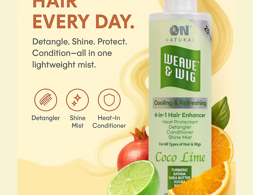 ON Natural Weave & Wig 4-in-1 Hair Enhancer Coco Lime – 10oz