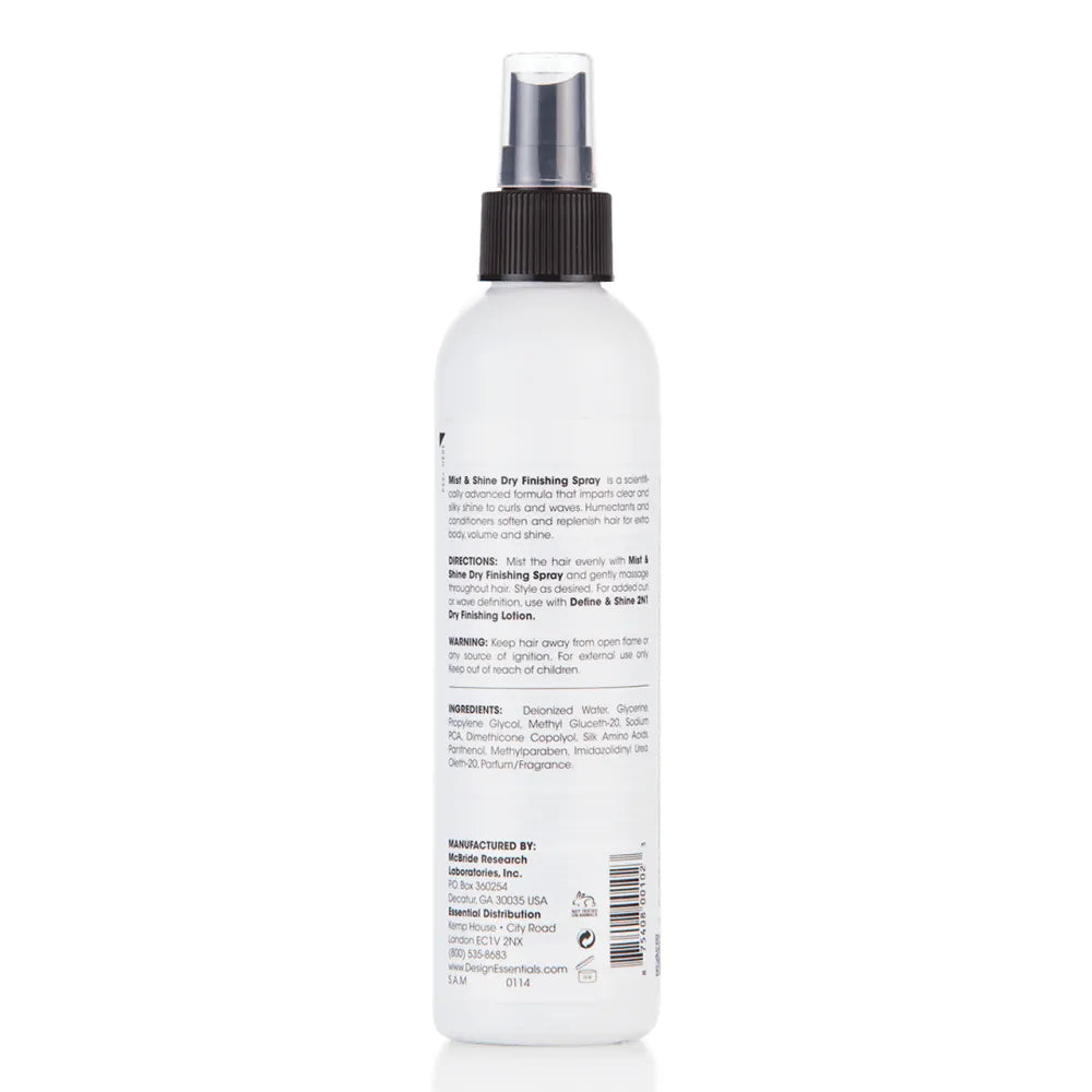 Design Essentials Mist & Shine Dry Finishing Spray – 8 oz