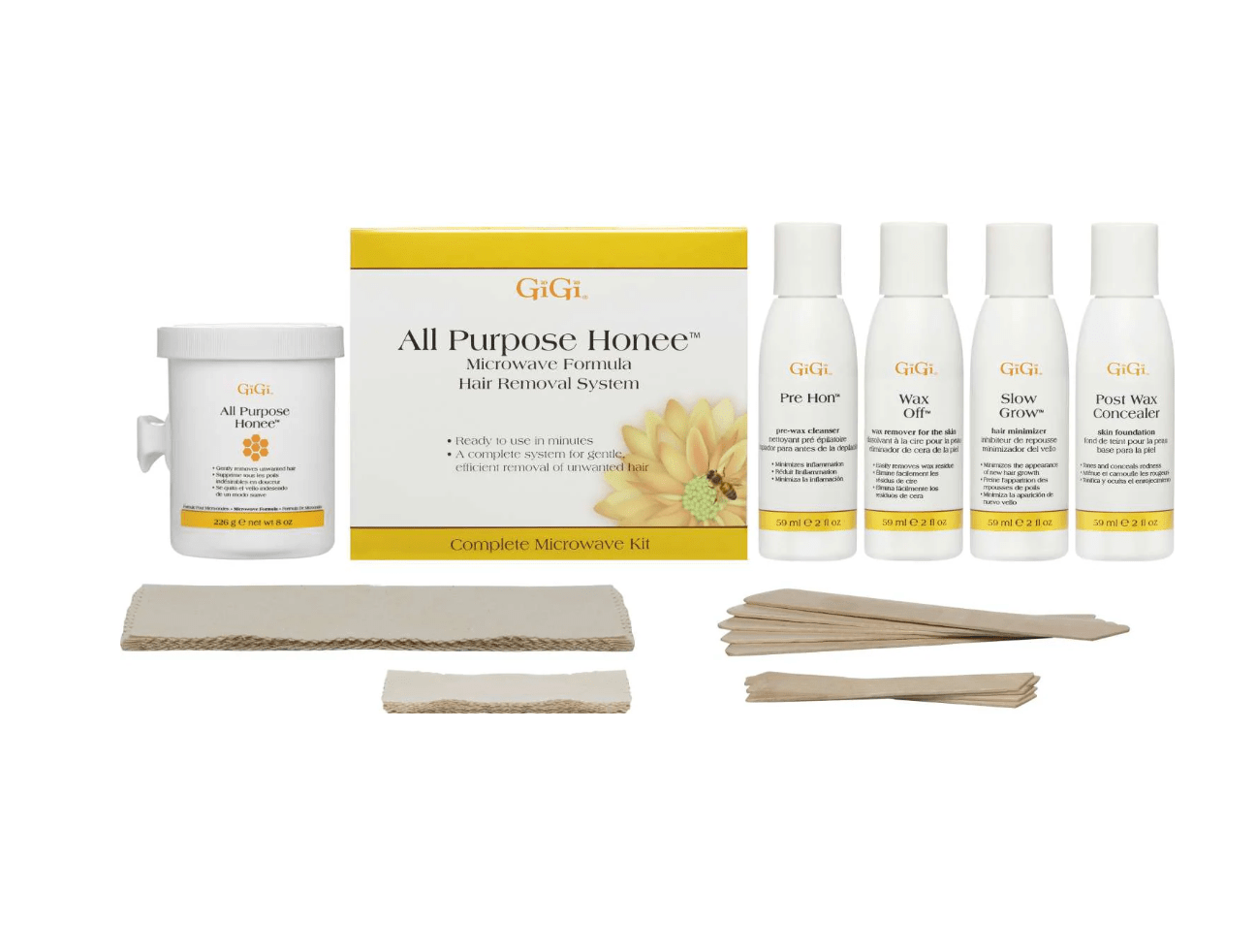 GIGI All Purpose Honee Microwave Waxing Kits - Beauty Exchange Beauty Supply