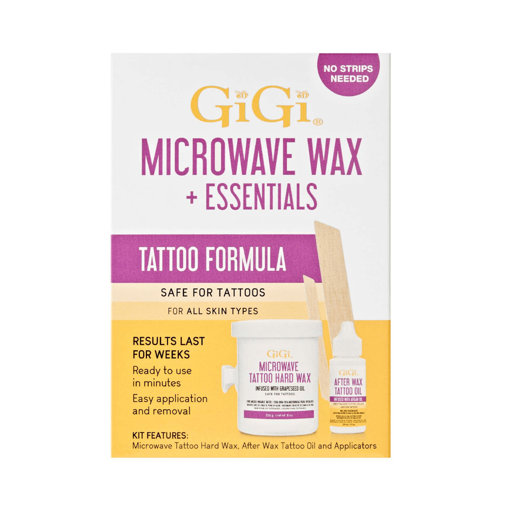 GIGI Tattoo Microwave Hard Wax Kit with Essentials - Beauty Exchange Beauty Supply