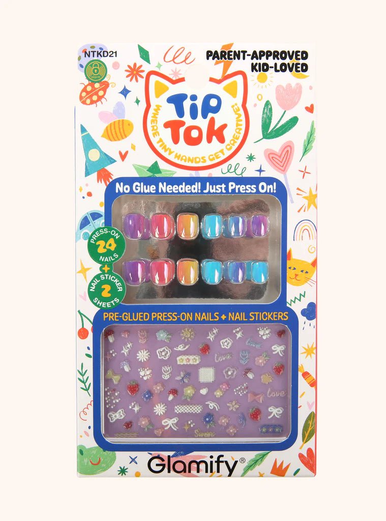 Glamify TipTok Kids Press-On Nails DIY Kit - Beauty Exchange Beauty Supply