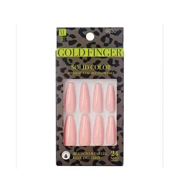 Gold Finger Gel Glam Ready - to - Wear Gel Manicure Kit (GC Series) – Salon - Quality Gel Nails in Minutes" - Beauty Exchange Beauty Supply