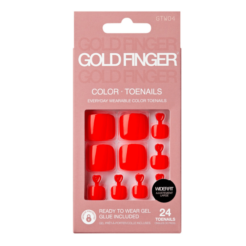 Gold Finger Trendy Press - On Toenails – GTW Series - Beauty Exchange Beauty Supply