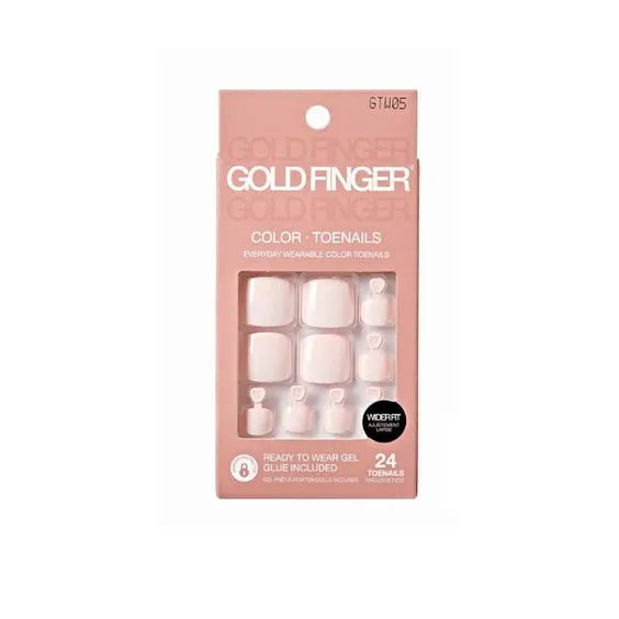Gold Finger Trendy Press - On Toenails – GTW Series - Beauty Exchange Beauty Supply