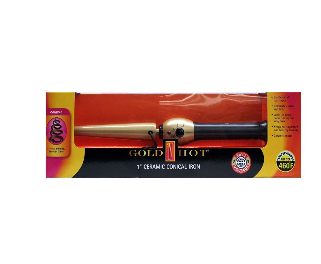 Gold N Hot Ceramic Conical Iron - Beauty Exchange Beauty Supply